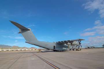 El Ejército del Aire pone a prueba sus capacidades en el cielo de Telde/Antonio Rico.